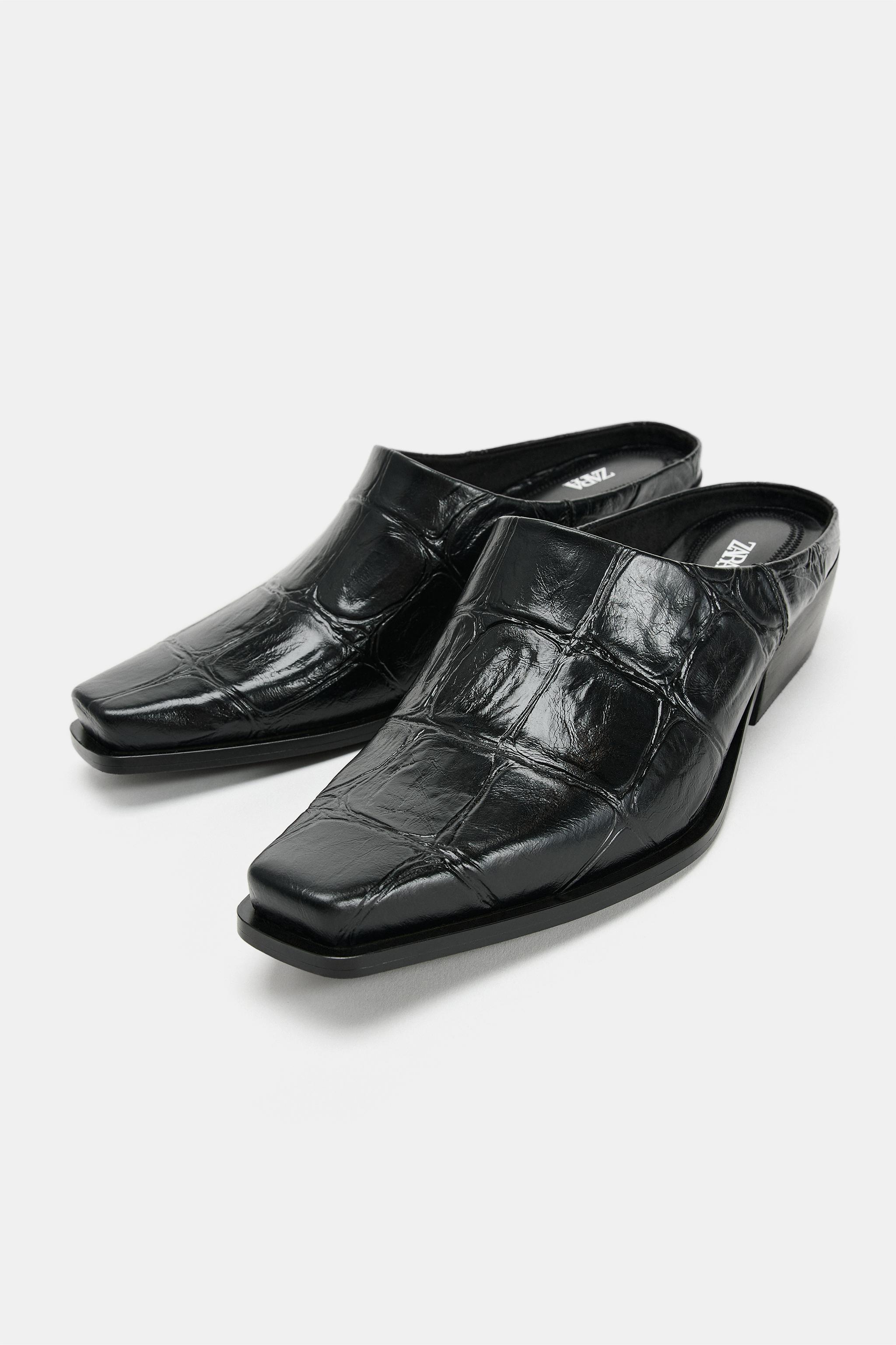MULES À TALONS IMPRIMÉ